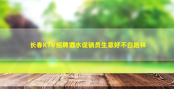 长春KTV招聘酒水促销员生意好不白跑林